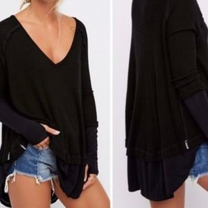 WE THE FREE PEOPLE Thermal Waffle